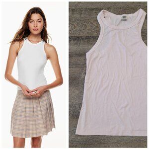 SUNDAY BEST | Aritzia Honor Hip Tank Top Ribbed Racerback | Sz. M